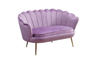 Picture of EVELYN Curved Flared (Loveseat) - Violet
