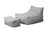 Picture of COMFORT CLOUD Outdoor Bean Bag Square Pouf (Grey)