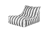 Picture of AIRYAURA Outdoor Bean Bag Lounger XL (White & Brown) - with Filler	