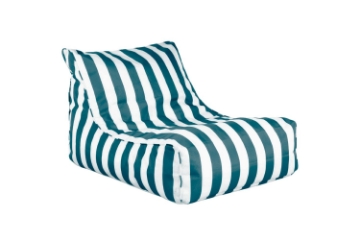 Picture of AIRYAURA Outdoor Bean Bag Lounger XL (White & Green)- with Filler	