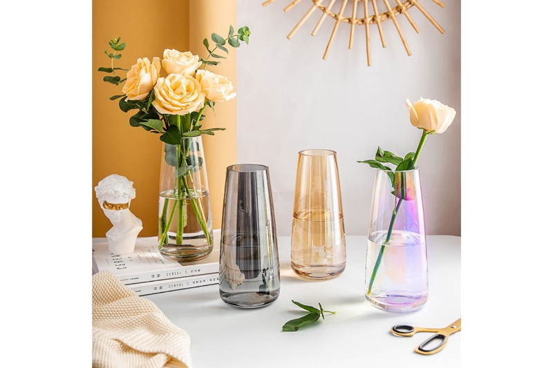Picture of ARTISTIC Colorful Glass Vase - Transparent