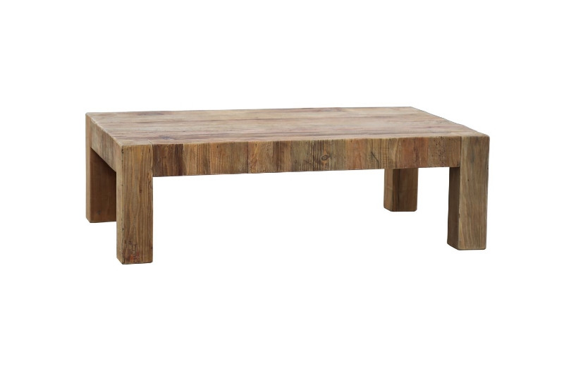 Picture of TRAVER 100% Reclaimed Pine Wood Coffee Table (46" x 28")