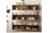 Picture of ELMORE Reclaimed Pine Wood Large Iron Shelf (71" x 75")