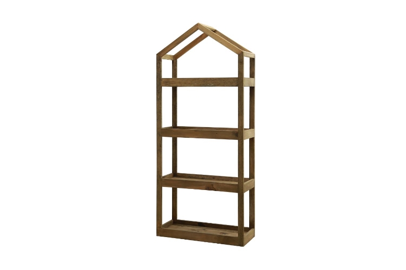 Picture of ELMORE 100% Reclaimed Pine Wood Scandi 4-Tier Shelf (78.3" x 33.4")