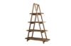 Picture of ELMORE 100% Reclaimed Pine Wood Scandi 4-Tier Triangular Shelf (47" x 72")