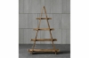 Picture of ELMORE 100% Reclaimed Pine Wood Scandi 4-Tier Triangular Shelf (47" x 72")