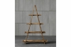 Picture of ELMORE 100% Reclaimed Pine Wood Scandi 4-Tier Triangular Shelf (72" x 47")