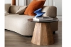 Picture of BETA D23.6" Round Reclaimed Pine Wood Side Table
