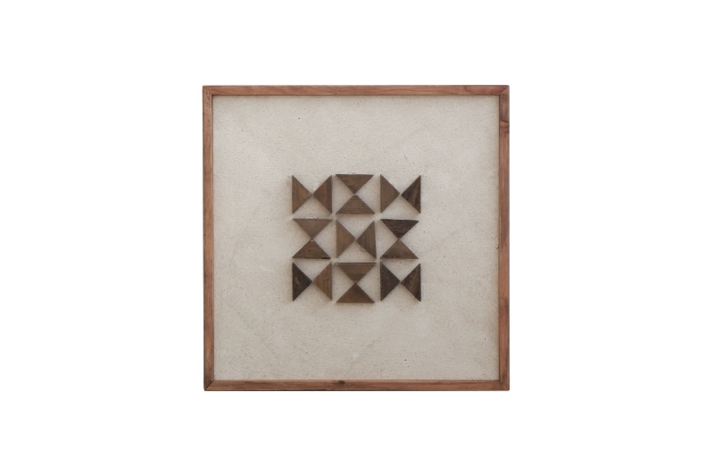 Picture of DD85951 Solid Reclaimed Wood Wall Art (24.4" x 24.4")