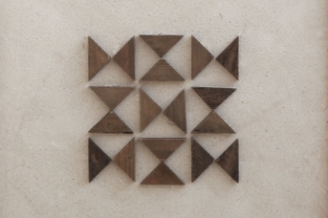 Picture of DD85951 Solid Reclaimed Wood Wall Art (24.4" x 24.4")