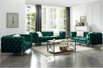 Picture of VIGO Chesterfield Tufted Velvet Fabric Sofa Range (Green)