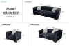 Picture of MALMO Velvet Sofa Range with Pillows (Black)