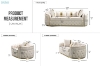 Picture of PIEDMONT Chesterfield Velvet Sofa Range (Beige)