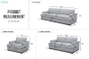 Picture of GOODWIN Feather-Filled Sofa Range | Dust, Water & Oil Resistant (Light Grey)