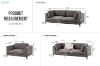 Picture of AMELIE Fabric Sofa Range (Dark Grey)