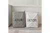 Picture of SQUARE BOX 15.7"x11.8"x23.6" Laundry Basket (Dark Grey)