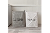 Picture of SQUARE BOX 15.7"x11.8"x23.6" Laundry Basket (White)