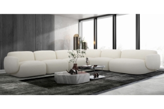 Picture of SUMMIT Fabric Modular Sofa Range - 6PC Sectional Chaise Set 