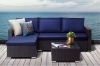 Picture of VAREK 3PC Rattan Outdoor Sectional Sofa Set with Coffee Table