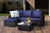 Picture of VAREK 3PC Rattan Outdoor Sectional Sofa Set with Coffee Table