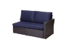 Picture of VAREK 3PC Rattan Outdoor Sectional Sofa Set with Coffee Table