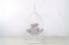 Picture of ALBURY Rattan Outdoor Hanging Egg Chair (White) 