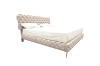 Picture of ZARAGO Linen Upholstered Button-Tufted Bed Frame  (Beige) - Eastern King Size