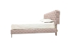 Picture of ZARAGO Linen Upholstered Button-Tufted Bed Frame in Queen/Eastern King Size (Beige)