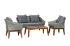 Picture of SALEM Acacia Wicker Outdoor Sofa Set