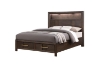 Picture of HOPKINS Storage Bed Frame with Built-in Shelf & Lamps in Queen/Eastern King Size
