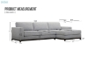 Picture of SIESTA Fabric Sectional Sofa (Sandstone)