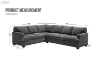 Picture of OLYMPIA Fabric Sectional Sofa (Dark Grey)