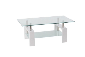 Picture of HORIZON Glass Coffee Table (White)