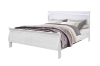 Picture of LOUIS Hevea Wood Bed Frame with LED Lighting Headboard in Queen/Eastern King Sizes (White) 
