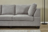 Picture of LIBERTY SECTIONAL FABRIC SOFA (LIGHT GREY)- Right Hand Facing Chaise  with ottoman