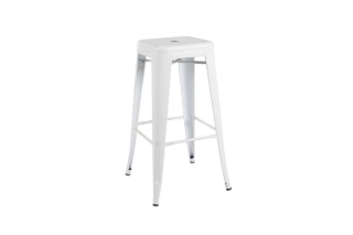 Picture of TOLIX Replica Counter Height Stool (White) -H25.5"