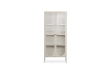 Picture of STARK Steel Frame 2-Arched Door Accent Glass Display Cabinet (Cream)