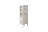 Picture of STARK Steel Frame 1-Door 2-Drawer Accent Glass Display Cabinet (Cream)