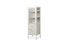 Picture of STARK Steel Frame 1-Door 2-Drawer Accent Glass Display Cabinet (Cream)