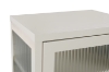 Picture of STARK Steel Frame 1-Door 2-Drawer Accent Glass Display Cabinet (Cream)