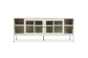 Picture of STARK Steel Frame 59" Sliding Door TV Stand (Cream)