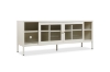 Picture of STARK Steel Frame 59" Sliding Door TV Stand (Cream)