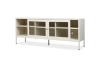 Picture of STARK Steel Frame 59" Sliding Door TV Stand (Cream)