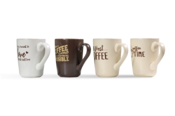 Picture of 323-015 Coffee Quotes Ceramic Mug (350ml)