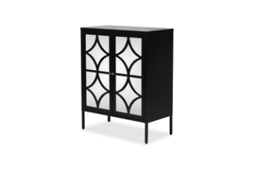 Picture of STARK Steel Frame 2-Mirror Door Cabinet (Black)