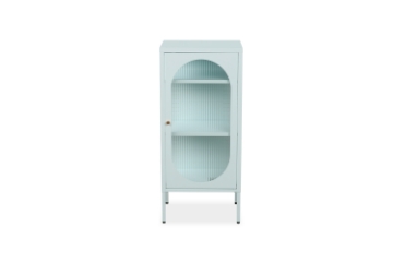 Picture of STARK Steel Frame 1-Arched Door Glass Display Cabinet (Mint)