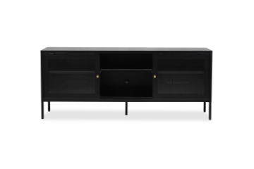 Picture of STARK Steel Frame 59" Sliding Door TV Stand (Black)