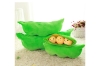 Picture of LOVELY PEA POD SHAPE Plush Bean Bag with 3 Smiling Beans Soft Pillow 