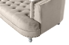 Picture of ALINA Velvet Curved Sofa Range with Pillows (Beige) - 2 Seater (Loveseat)
