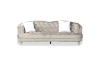 Picture of ALINA Velvet Curved Sofa Range with Pillows (Beige) - Loveseat + Sofa Set